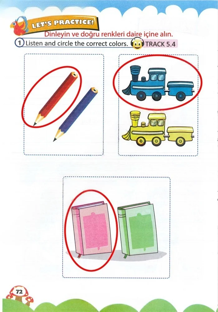 2. Sınıf İngilizce Ders Kitabı Cevapları Sözcü Yayıncılık Sayfa 72 Çözüm Görseli
