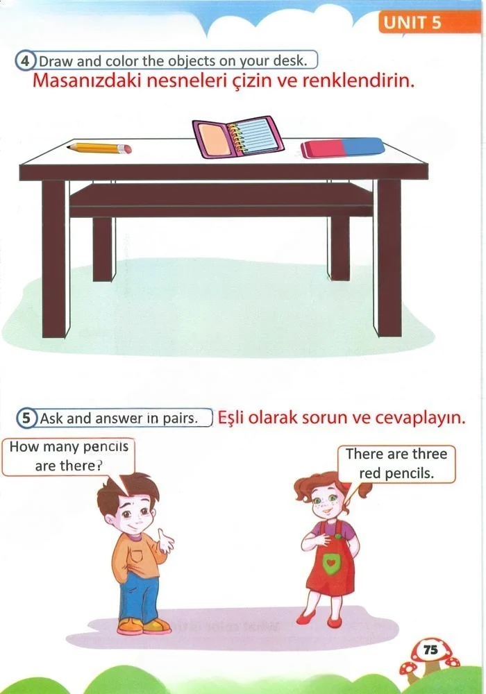 2. Sınıf İngilizce Ders Kitabı Cevapları Sözcü Yayıncılık Sayfa 75 Çözüm Görseli