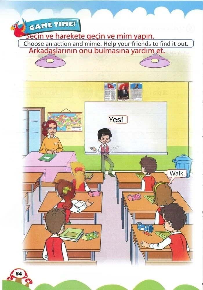 2. Sınıf İngilizce Ders Kitabı Cevapları Sözcü Yayıncılık Sayfa 84 Çözüm Görseli