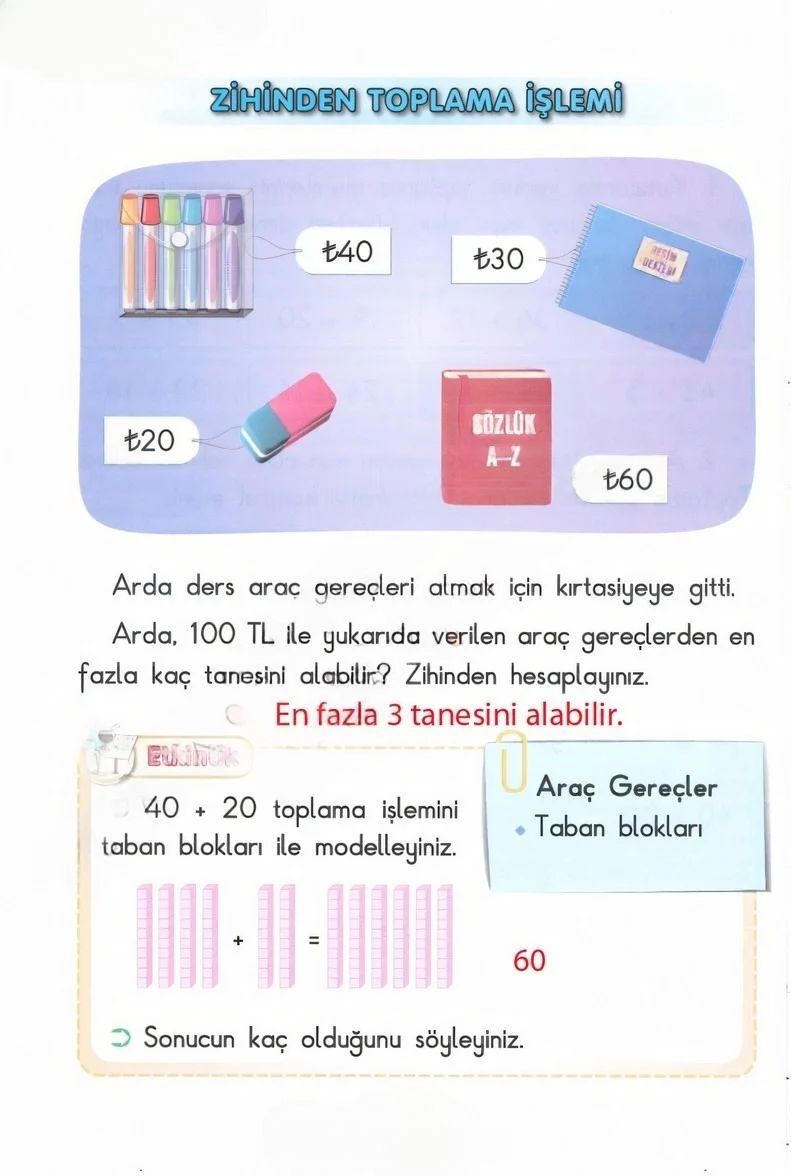 2. Sınıf Matematik Ders Kitabı Cevapları Anka Yayınları Sayfa 104 Çözüm Görseli