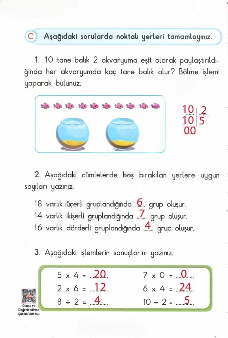 2. Sınıf Matematik Ders Kitabı Cevapları Anka Yayınları Sayfa 220 Çözüm Görseli