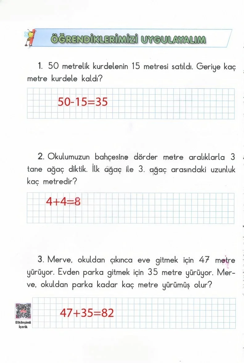 2. Sınıf Matematik Ders Kitabı Cevapları Anka Yayınları Sayfa 294 Çözüm Görseli