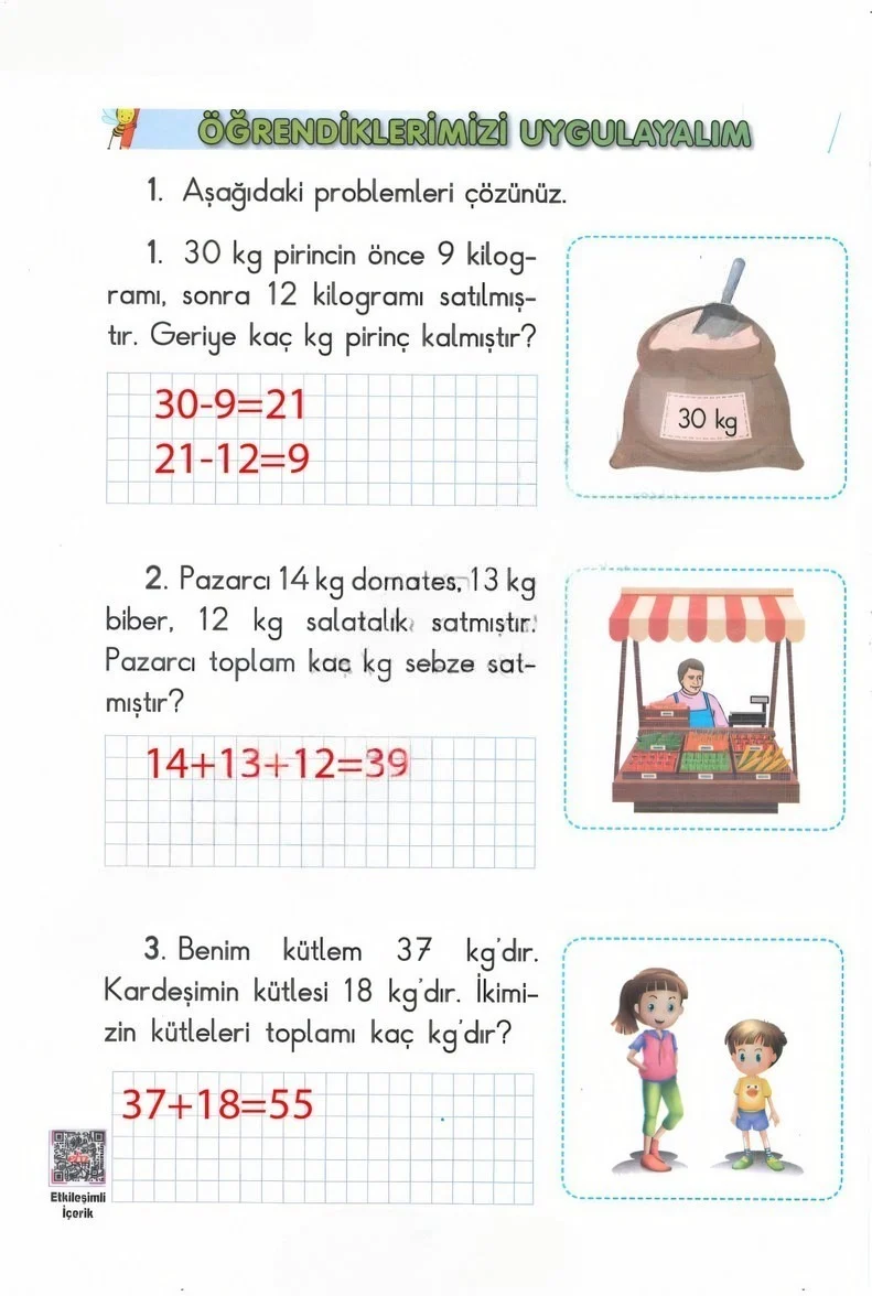 2. Sınıf Matematik Ders Kitabı Cevapları Anka Yayınları Sayfa 300 Çözüm Görseli