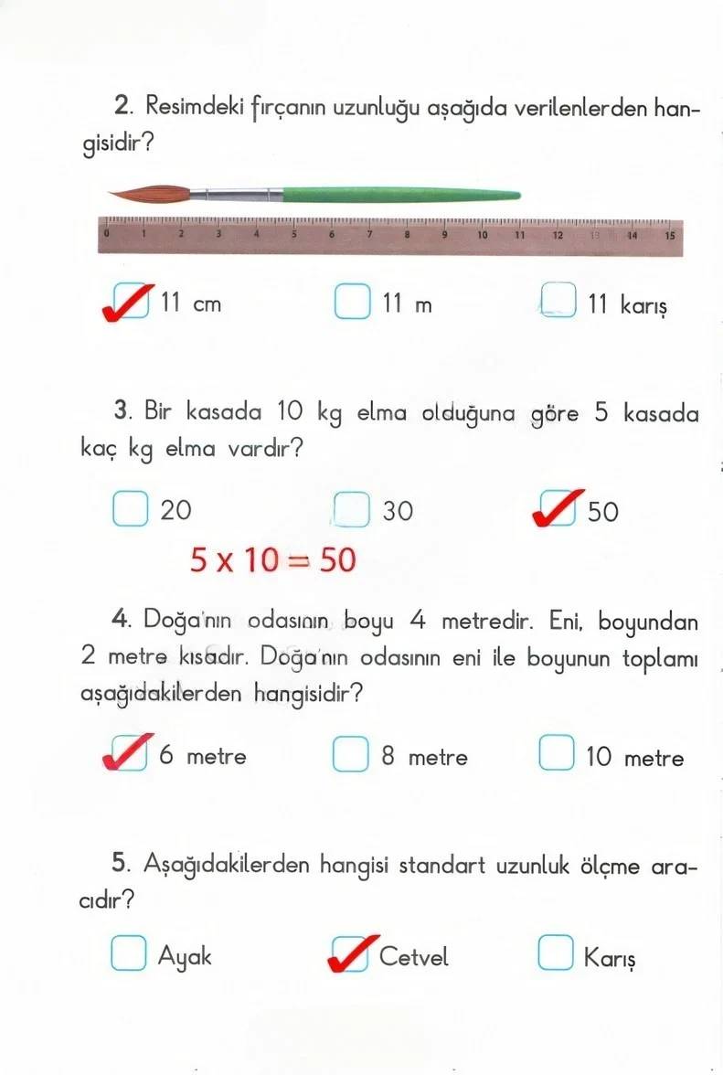 2. Sınıf Matematik Ders Kitabı Cevapları Anka Yayınları Sayfa 302 Çözüm Görseli