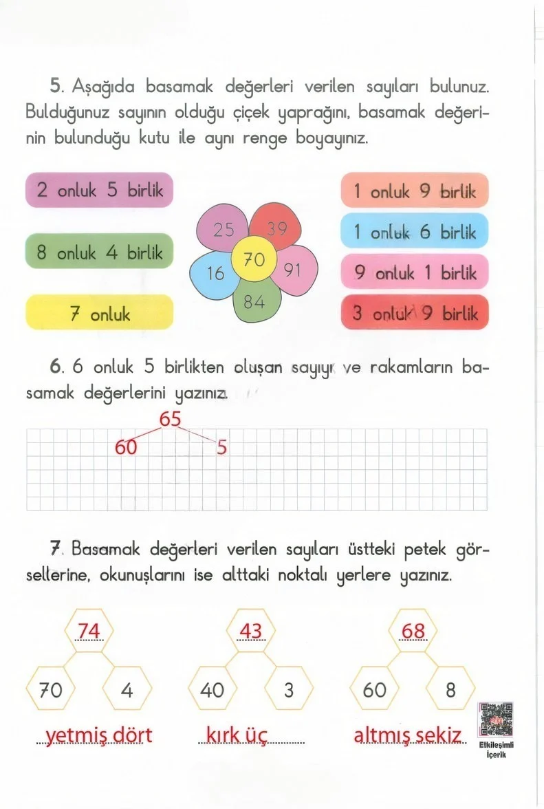 2. Sınıf Matematik Ders Kitabı Cevapları Anka Yayınları Sayfa 39 Çözüm Görseli