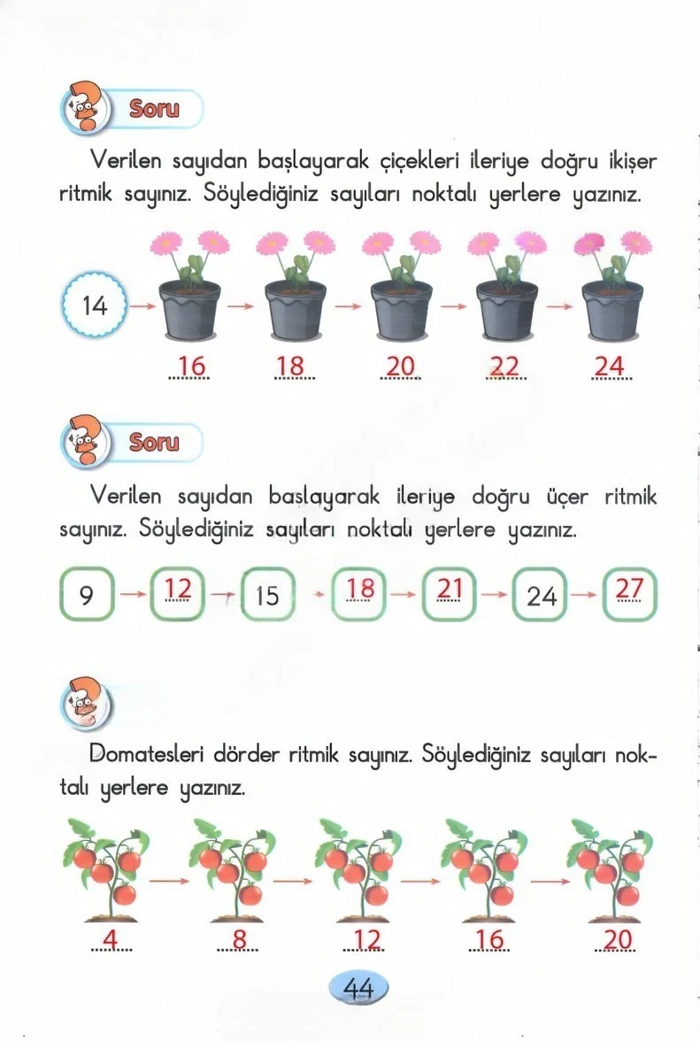 2. Sınıf Matematik Ders Kitabı Cevapları Anka Yayınları Sayfa 44 Çözüm Görseli