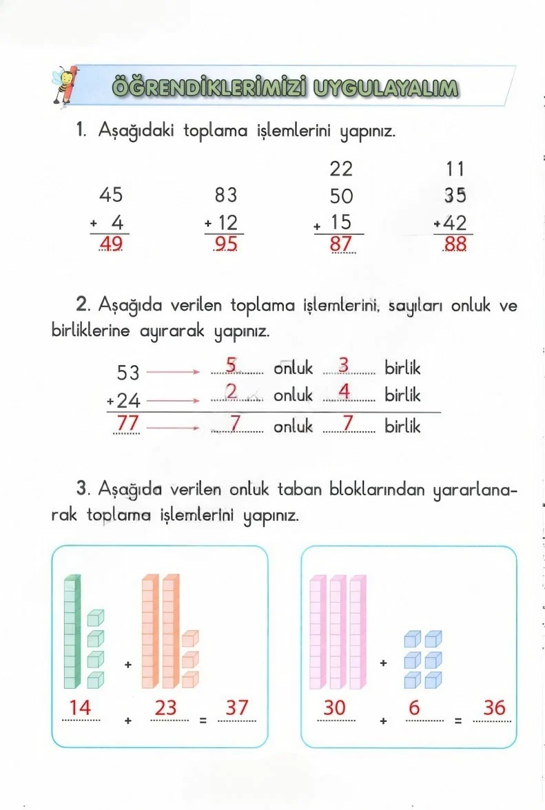 2. Sınıf Matematik Ders Kitabı Cevapları Anka Yayınları Sayfa 72 Çözüm Görseli