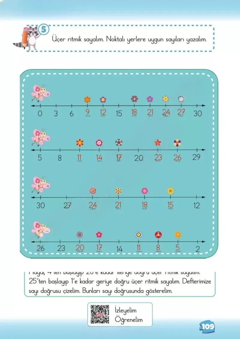 2. Sınıf Matematik Ders Kitabı Cevapları Meb Yayınları 1.Kitap Sayfa 109 Çözüm Görseli