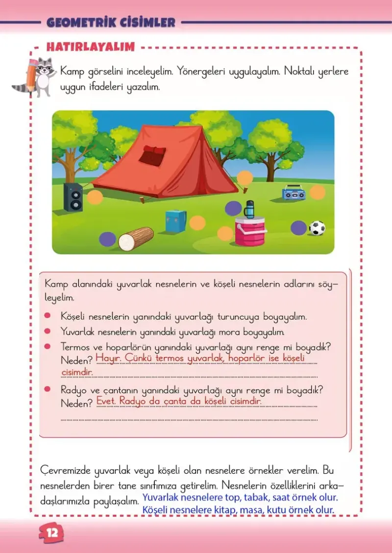 2. Sınıf Matematik Ders Kitabı Cevapları Meb Yayınları 1. Kitap Sayfa 12 Çözüm Görseli