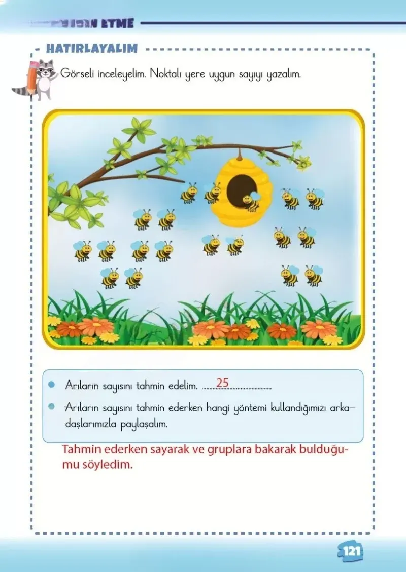 2. Sınıf Matematik Ders Kitabı Cevapları Meb Yayınları 1.Kitap Sayfa 121 Çözüm Görseli