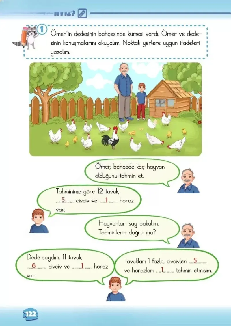 2. Sınıf Matematik Ders Kitabı Cevapları Meb Yayınları 1.Kitap Sayfa 122 Çözüm Görseli