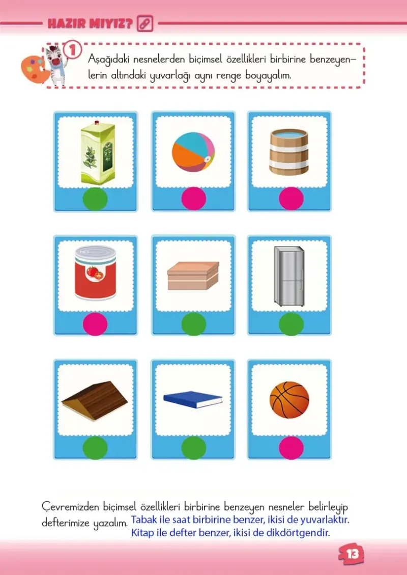 2. Sınıf Matematik Ders Kitabı Cevapları Meb Yayınları 1. Kitap Sayfa 13 Çözüm Görseli