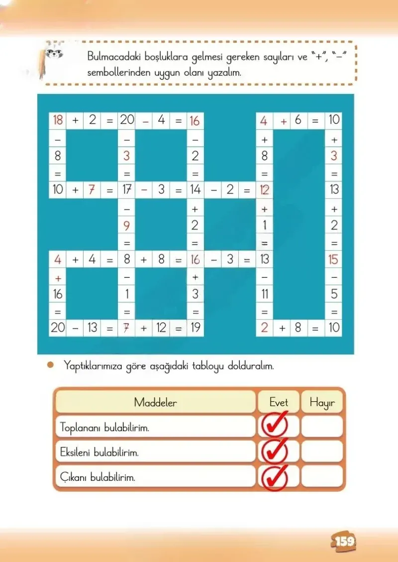 2. Sınıf Matematik Ders Kitabı Cevapları Meb Yayınları 1.Kitap Sayfa 159 Çözüm Görseli