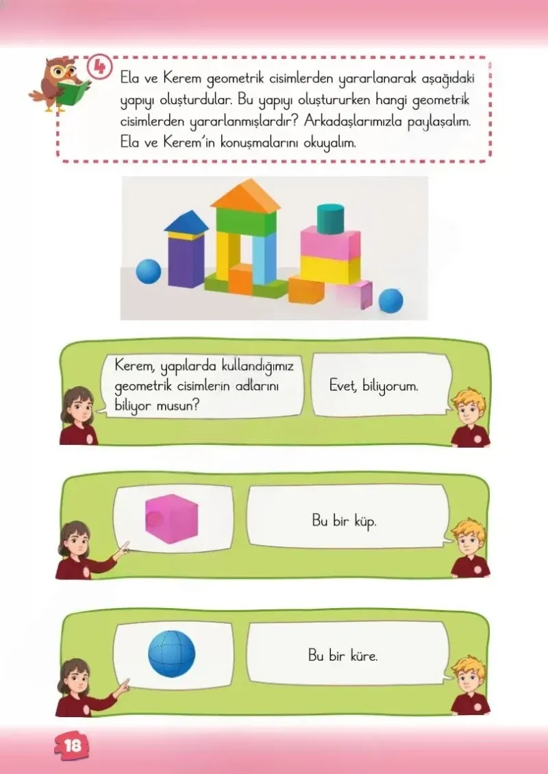 2. Sınıf Matematik Ders Kitabı Cevapları Meb Yayınları 1.Kitap Sayfa 18 Çözüm Görseli