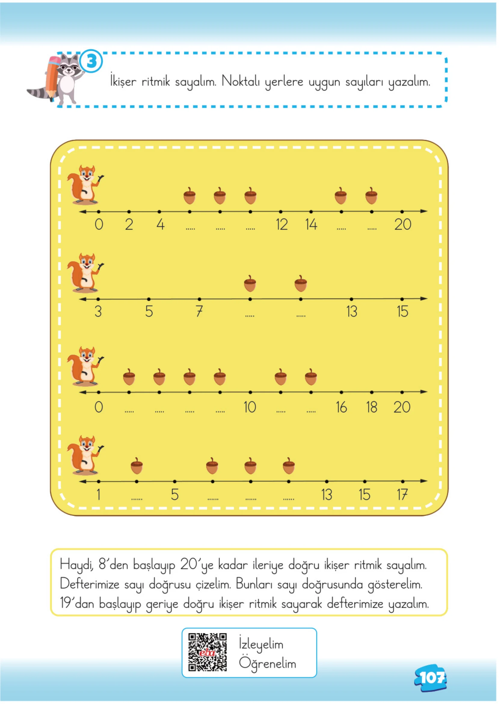 2. Sınıf Matematik Ders Kitabı Cevapları Meb Yayınları 1. Kitap Sayfa 107