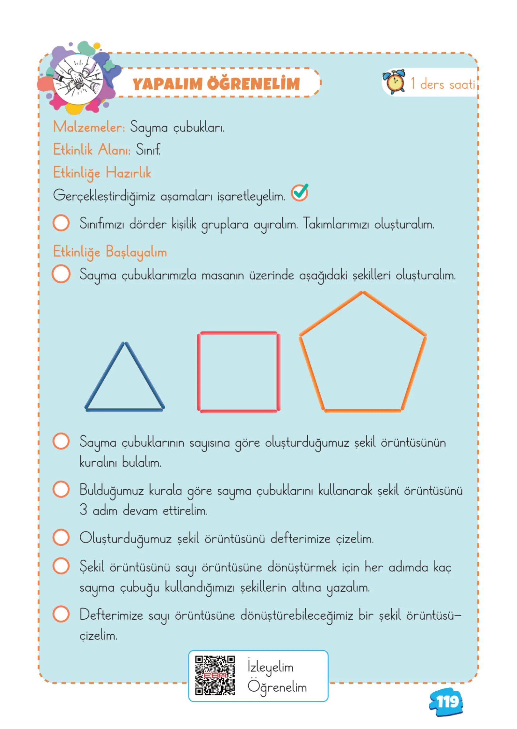2. Sınıf Matematik Ders Kitabı Cevapları Meb Yayınları 1. Kitap Sayfa 119