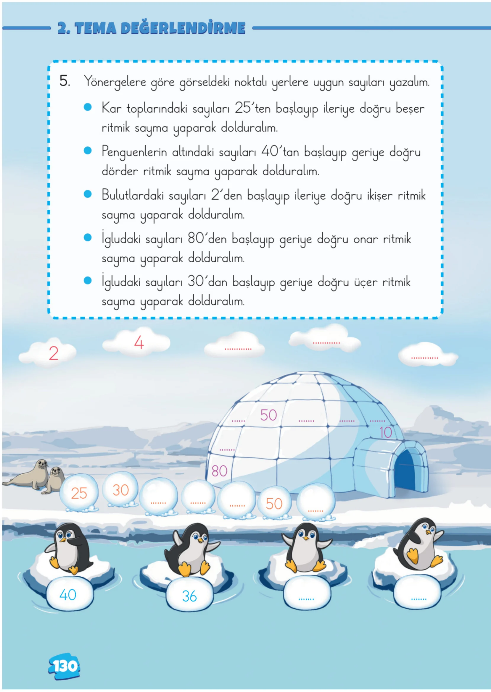 2. Sınıf Matematik Ders Kitabı Cevapları Meb Yayınları 1. Kitap Sayfa 130