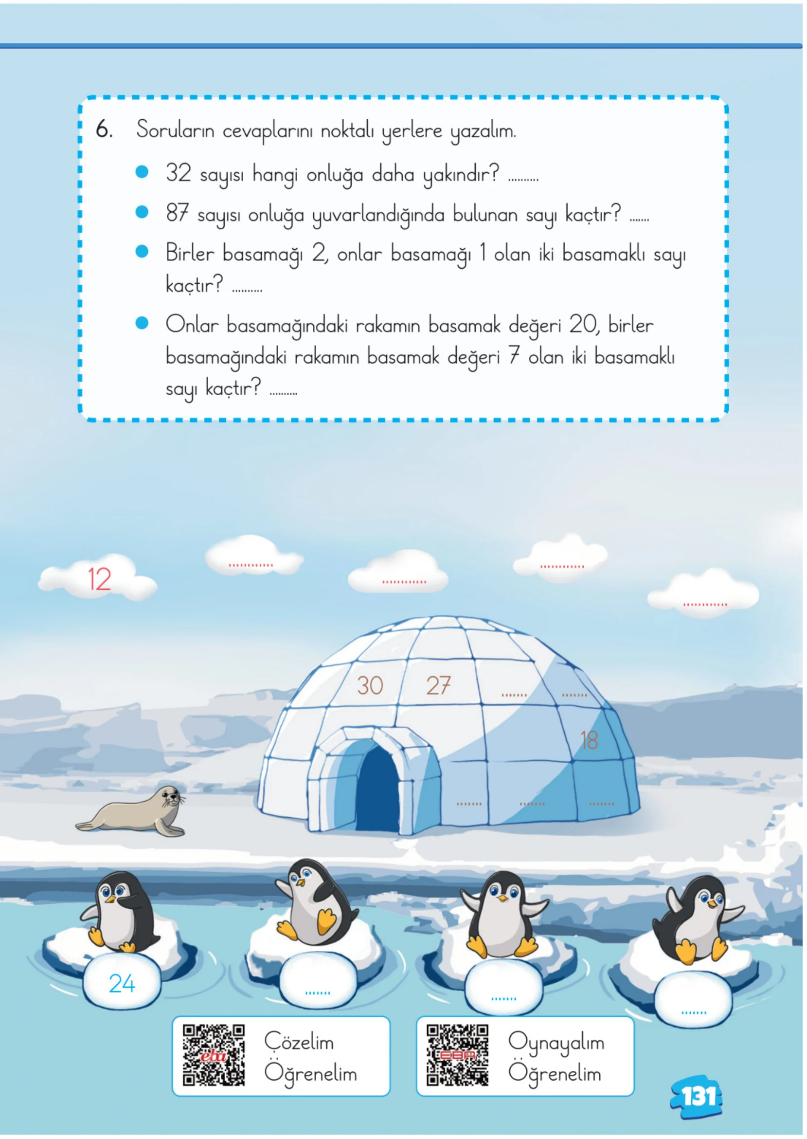 2. Sınıf Matematik Ders Kitabı Cevapları Meb Yayınları 1. Kitap Sayfa 131