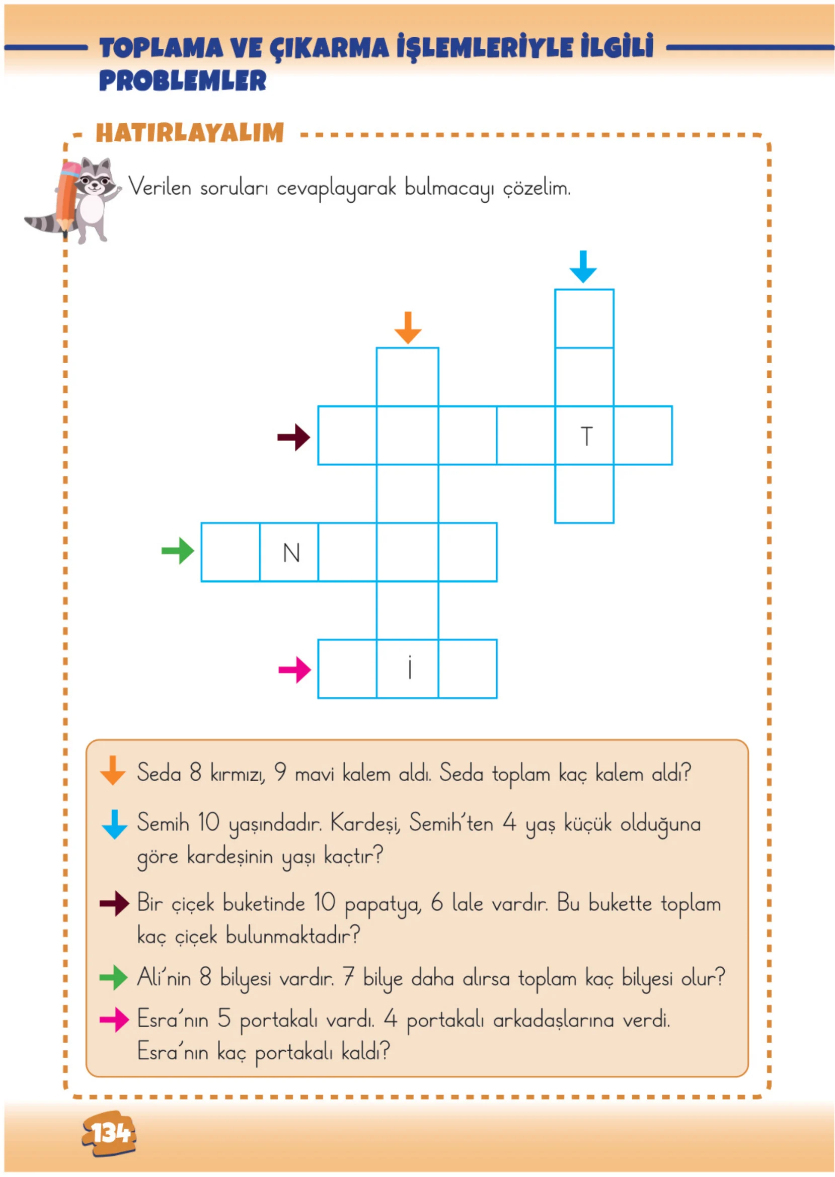 2. Sınıf Matematik Ders Kitabı Cevapları Meb Yayınları 1. Kitap Sayfa 134