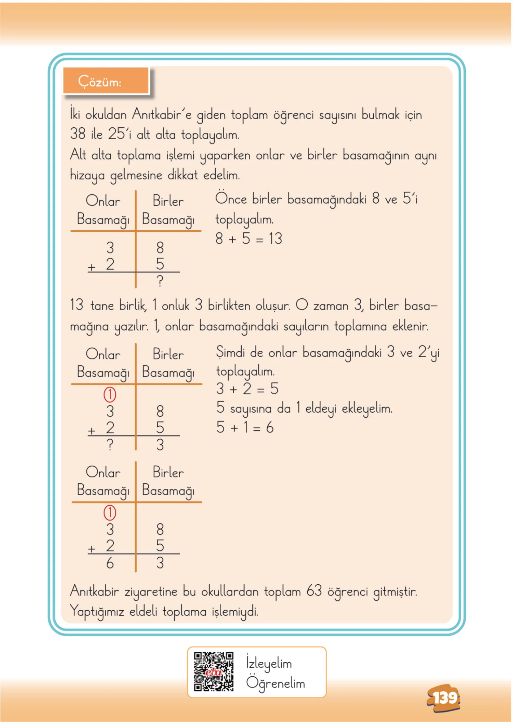2. Sınıf Matematik Ders Kitabı Cevapları Meb Yayınları 1. Kitap Sayfa 139