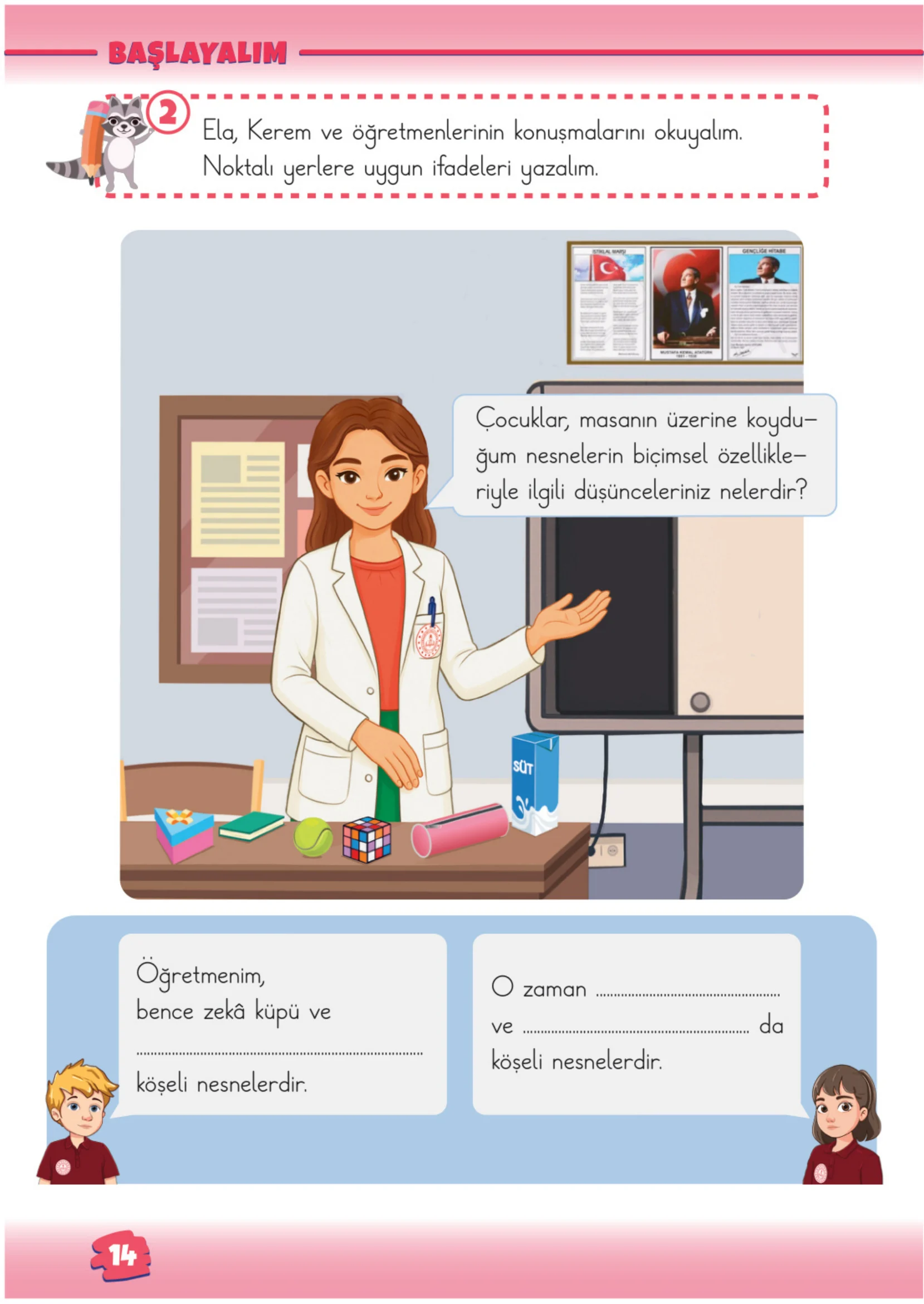 2. Sınıf Matematik Ders Kitabı Cevapları Meb Yayınları 1. Kitap Sayfa 14