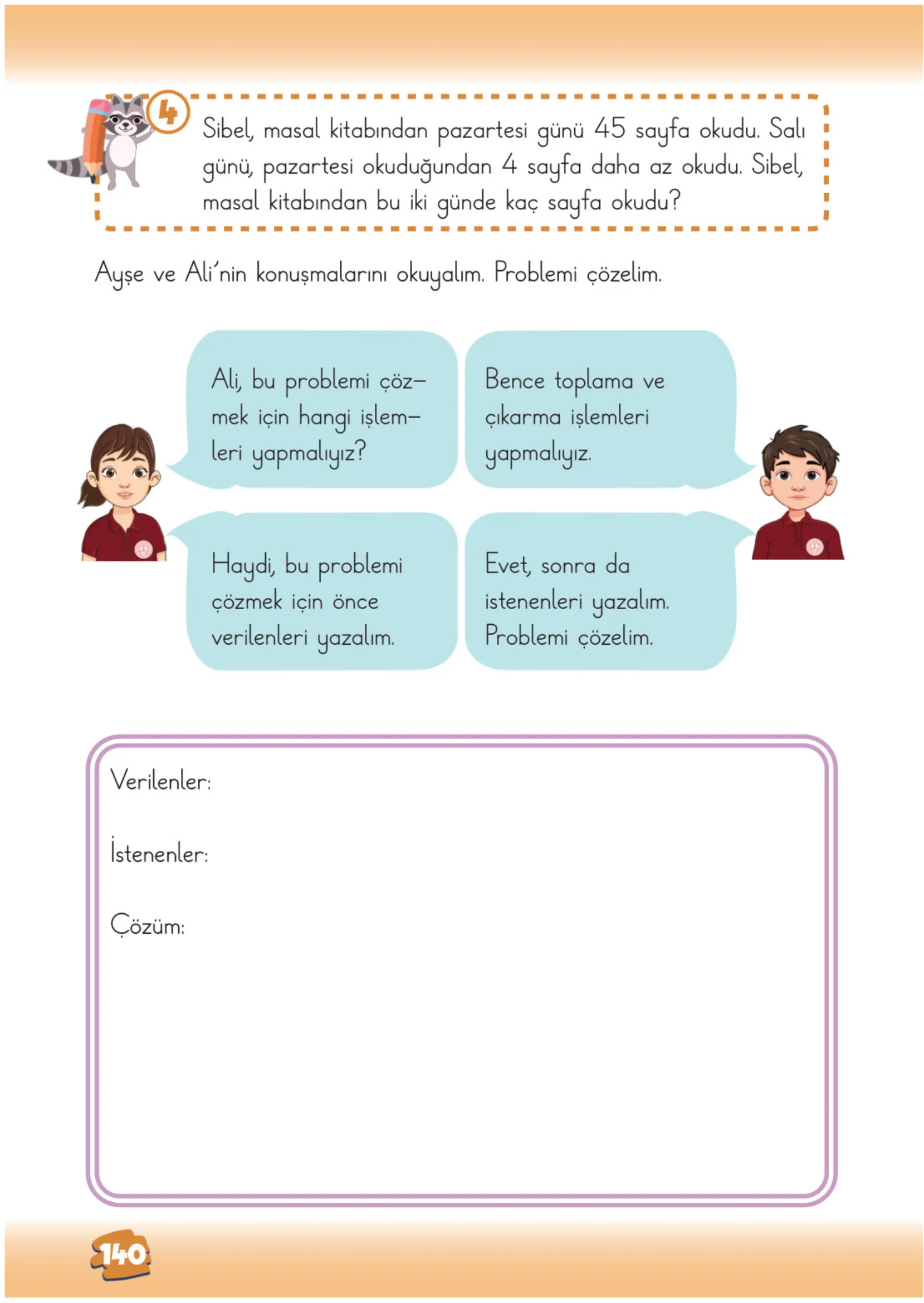 2. Sınıf Matematik Ders Kitabı Cevapları Meb Yayınları 1. Kitap Sayfa 140