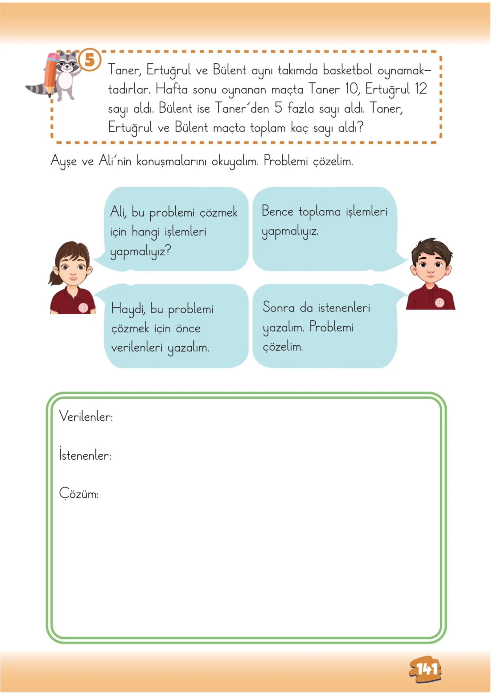 2. Sınıf Matematik Ders Kitabı Cevapları Meb Yayınları 1. Kitap Sayfa 141