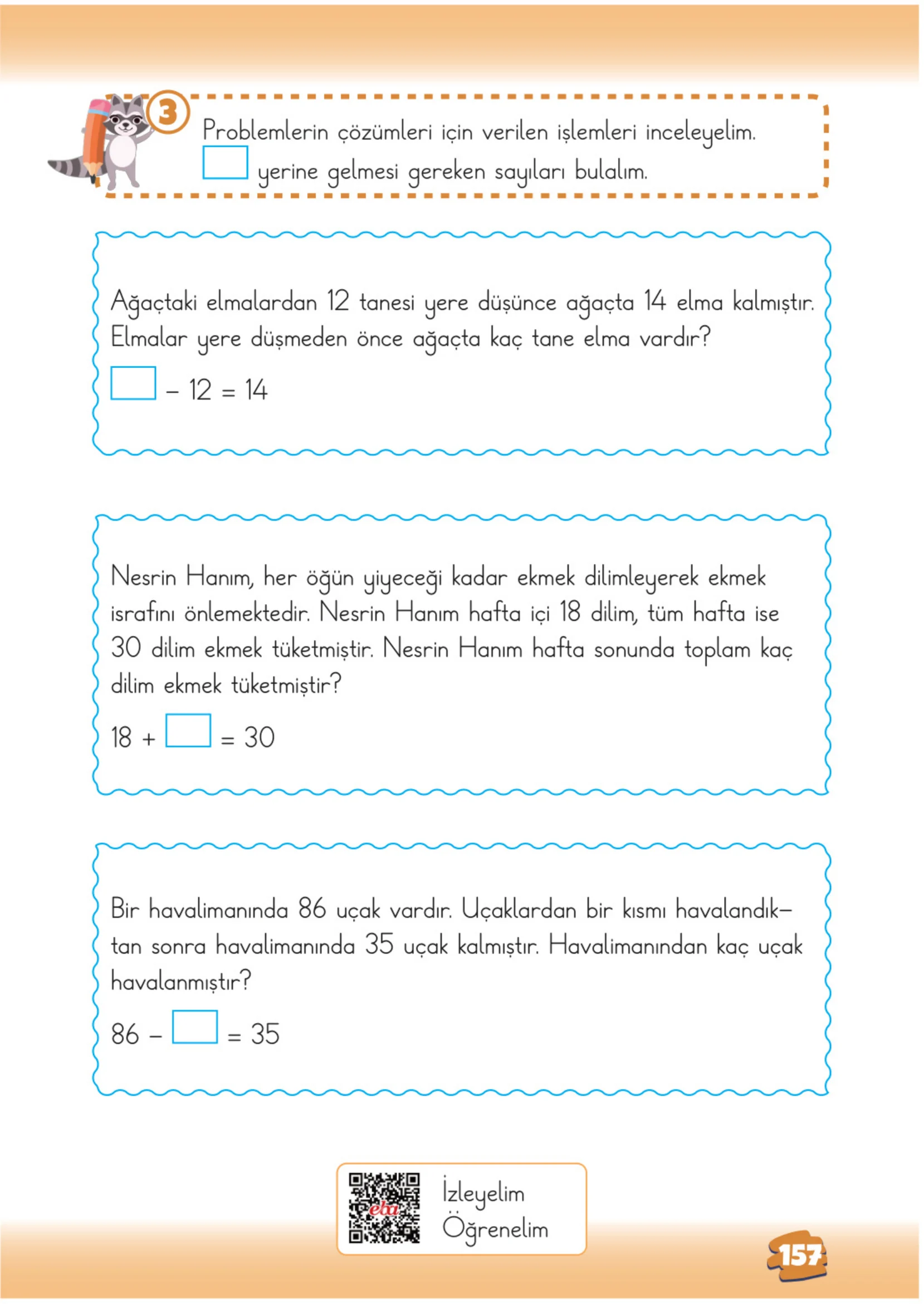 2. Sınıf Matematik Ders Kitabı Cevapları Meb Yayınları 1. Kitap Sayfa 157