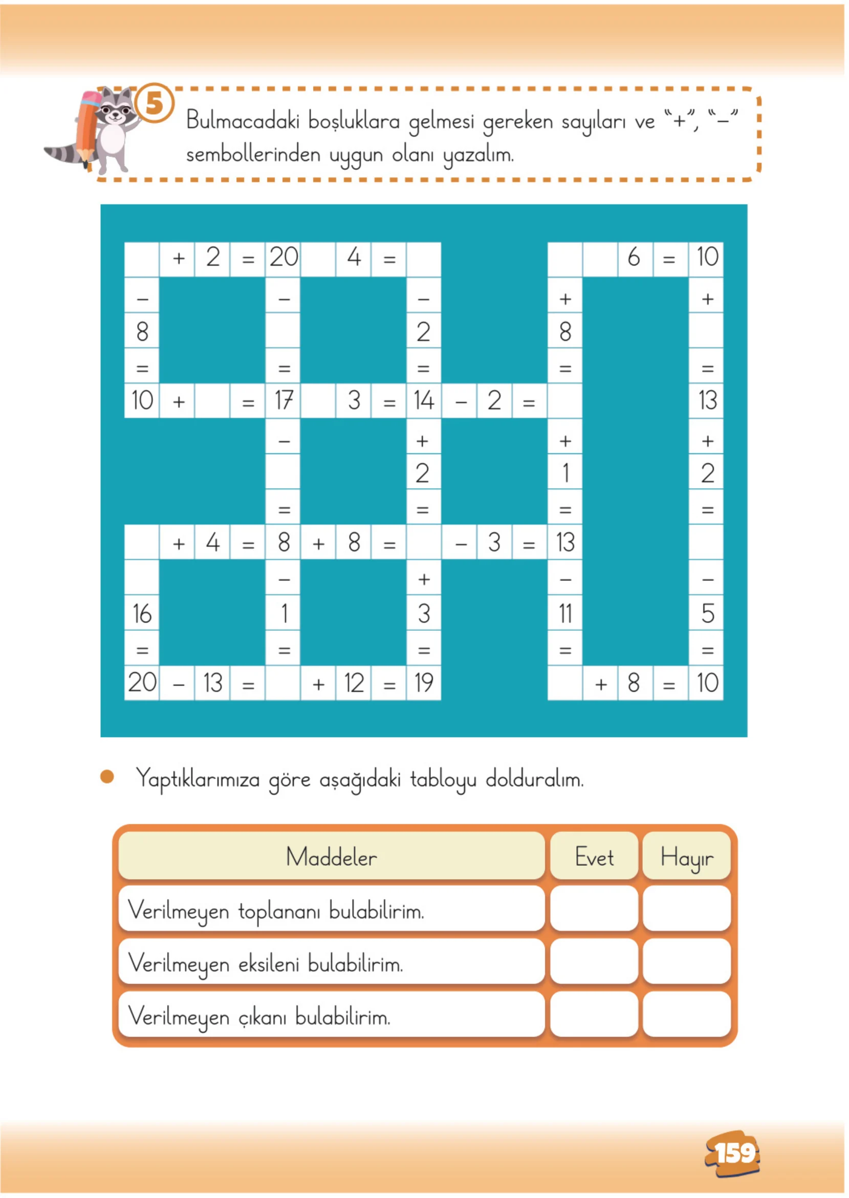 2. Sınıf Matematik Ders Kitabı Cevapları Meb Yayınları 1. Kitap Sayfa 159