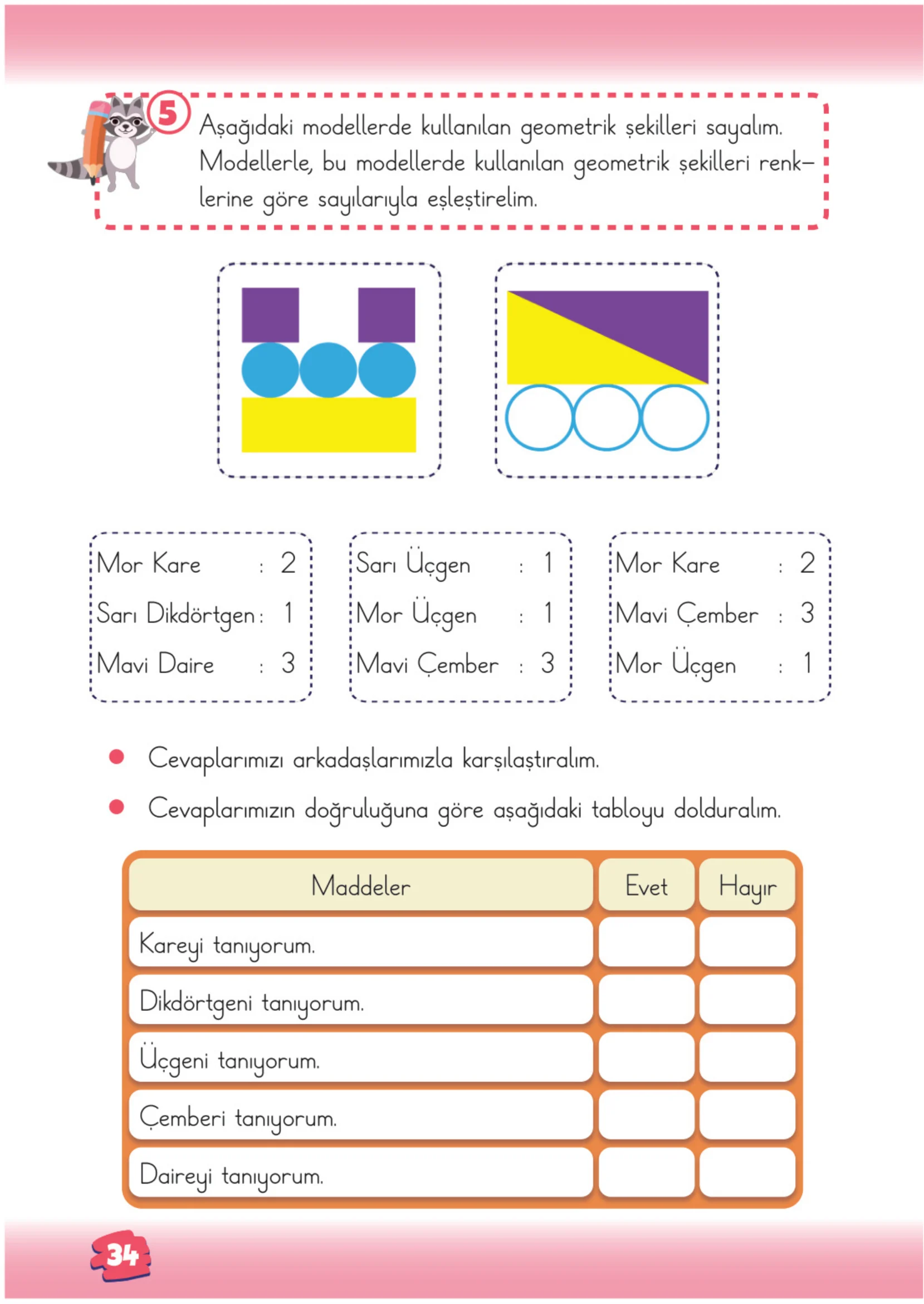 2. Sınıf Matematik Ders Kitabı Cevapları Meb Yayınları 1. Kitap Sayfa 34