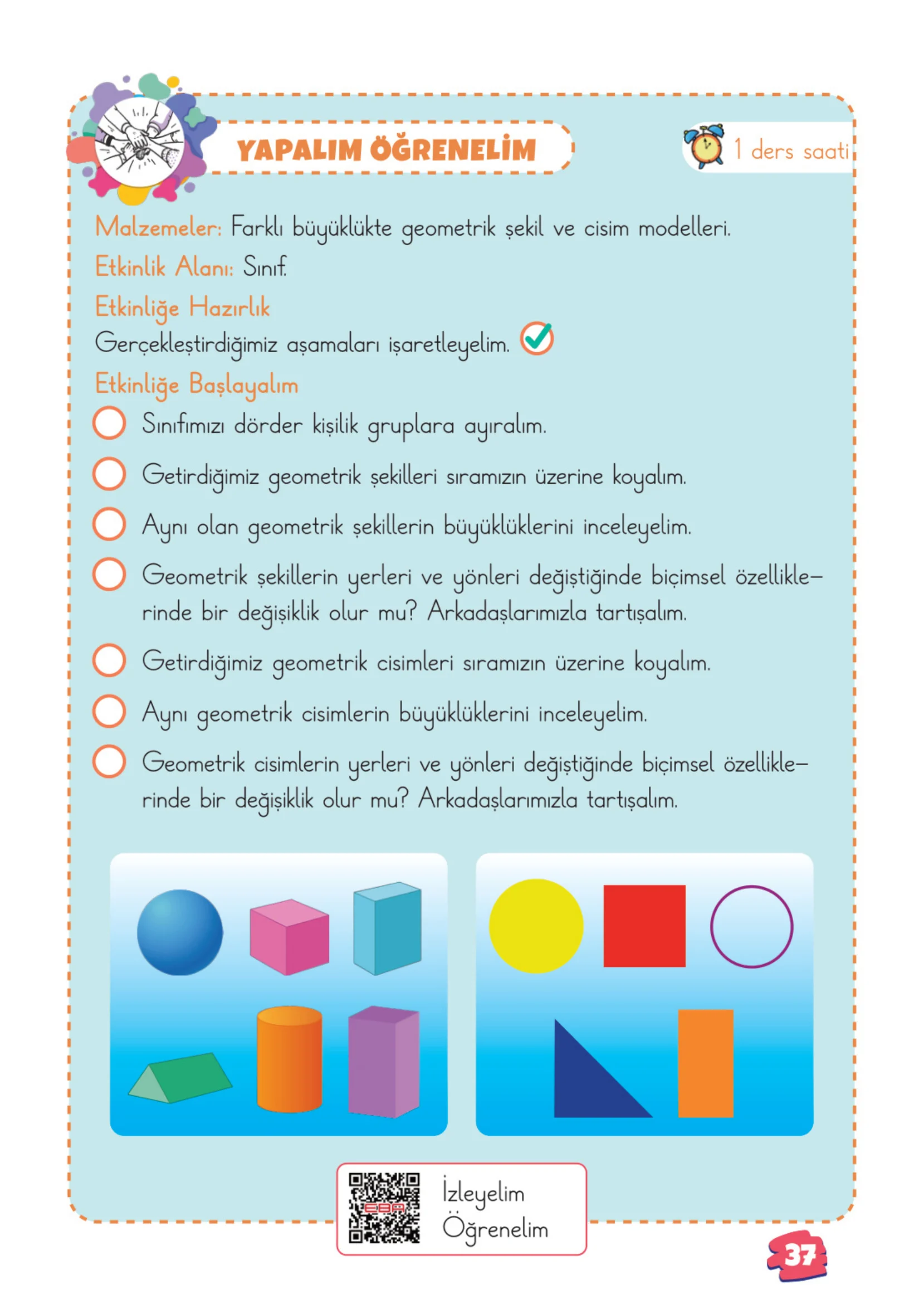 2. Sınıf Matematik Ders Kitabı Cevapları Meb Yayınları 1. Kitap Sayfa 37