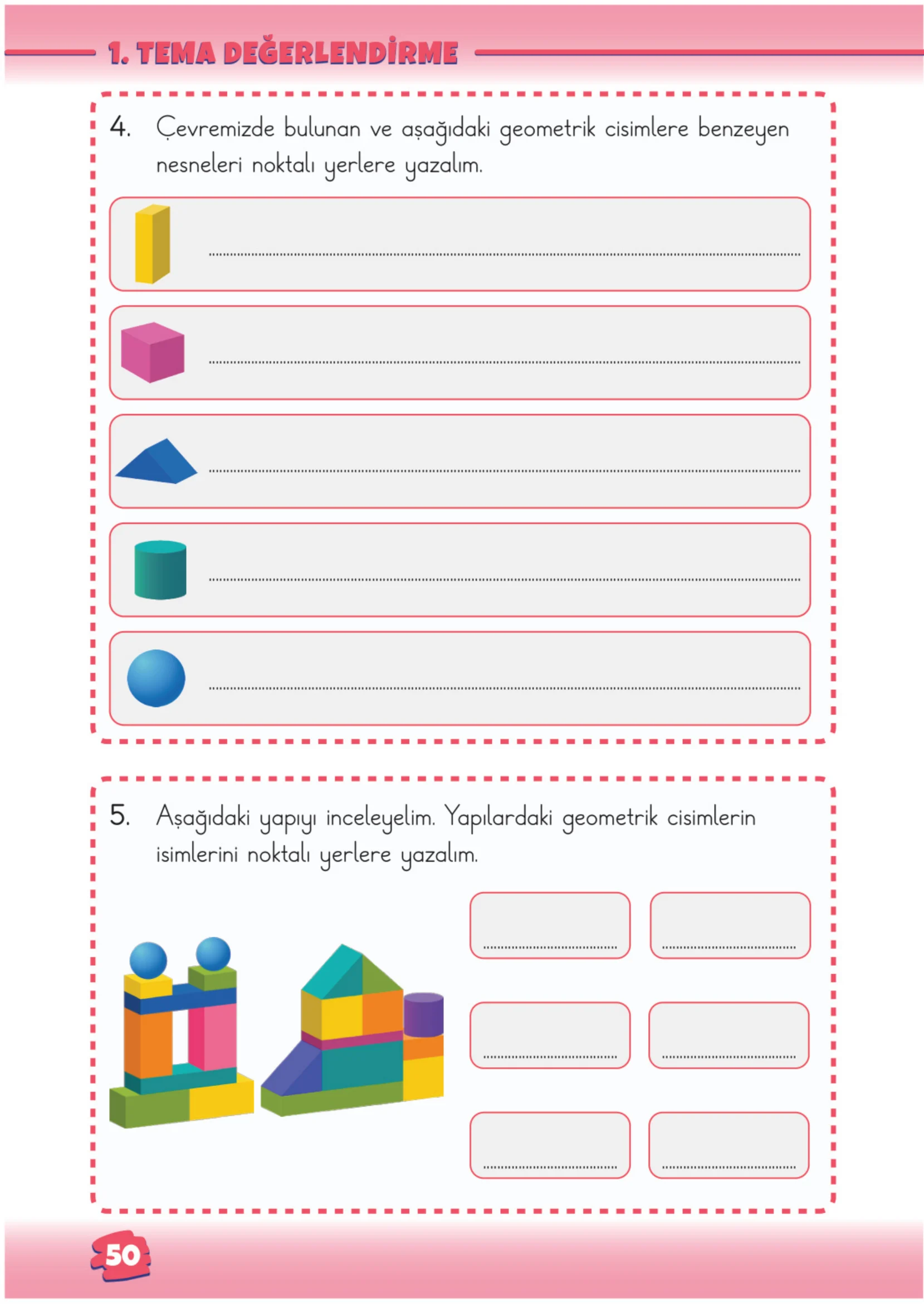 2. Sınıf Matematik Ders Kitabı Cevapları Meb Yayınları 1. Kitap Sayfa 50