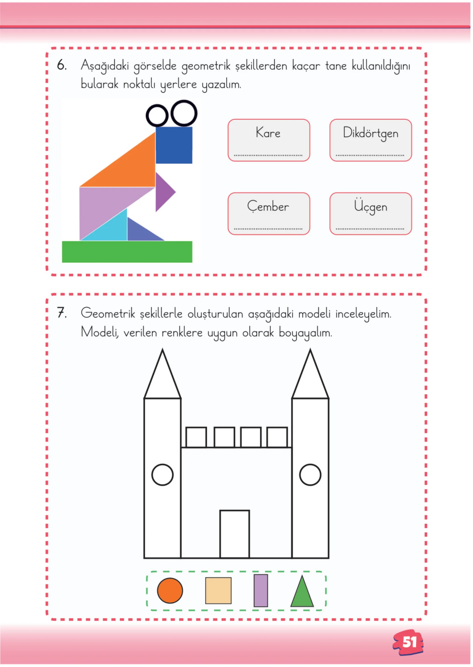 2. Sınıf Matematik Ders Kitabı Cevapları Meb Yayınları 1. Kitap Sayfa 51