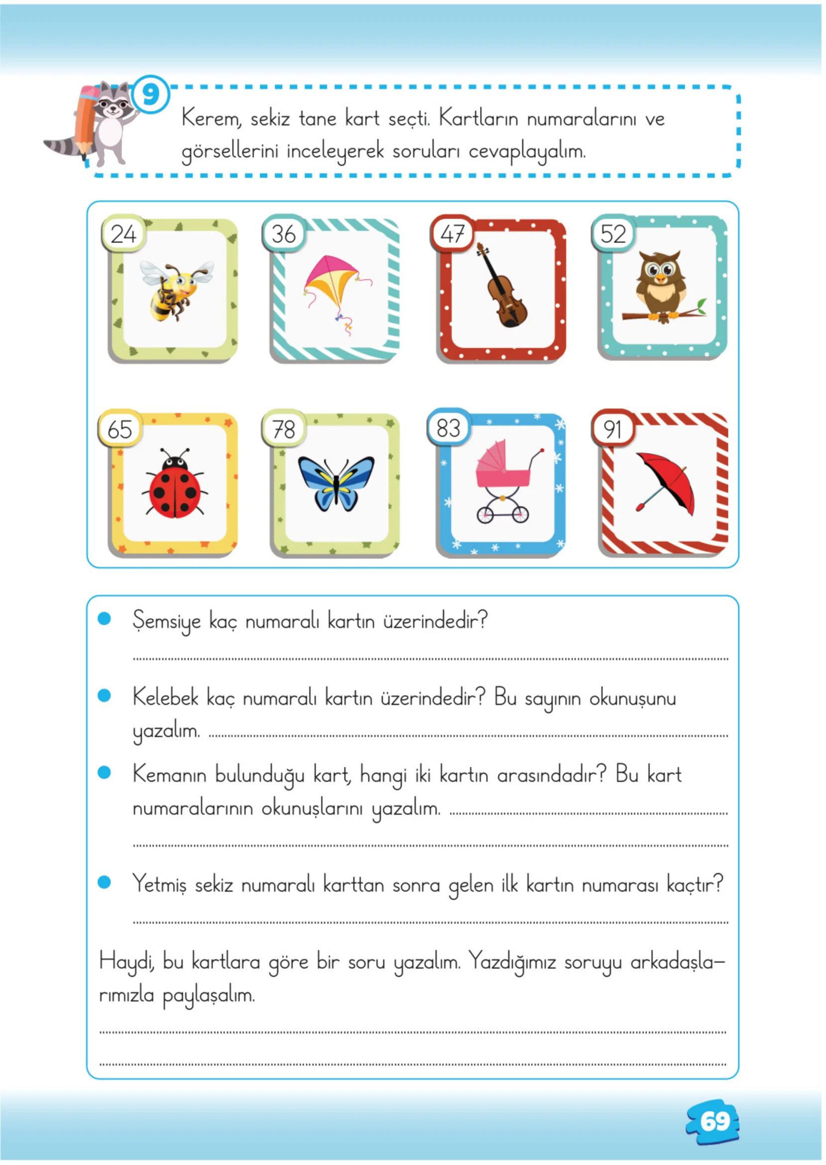 2. Sınıf Matematik Ders Kitabı Cevapları Meb Yayınları 1. Kitap Sayfa 69