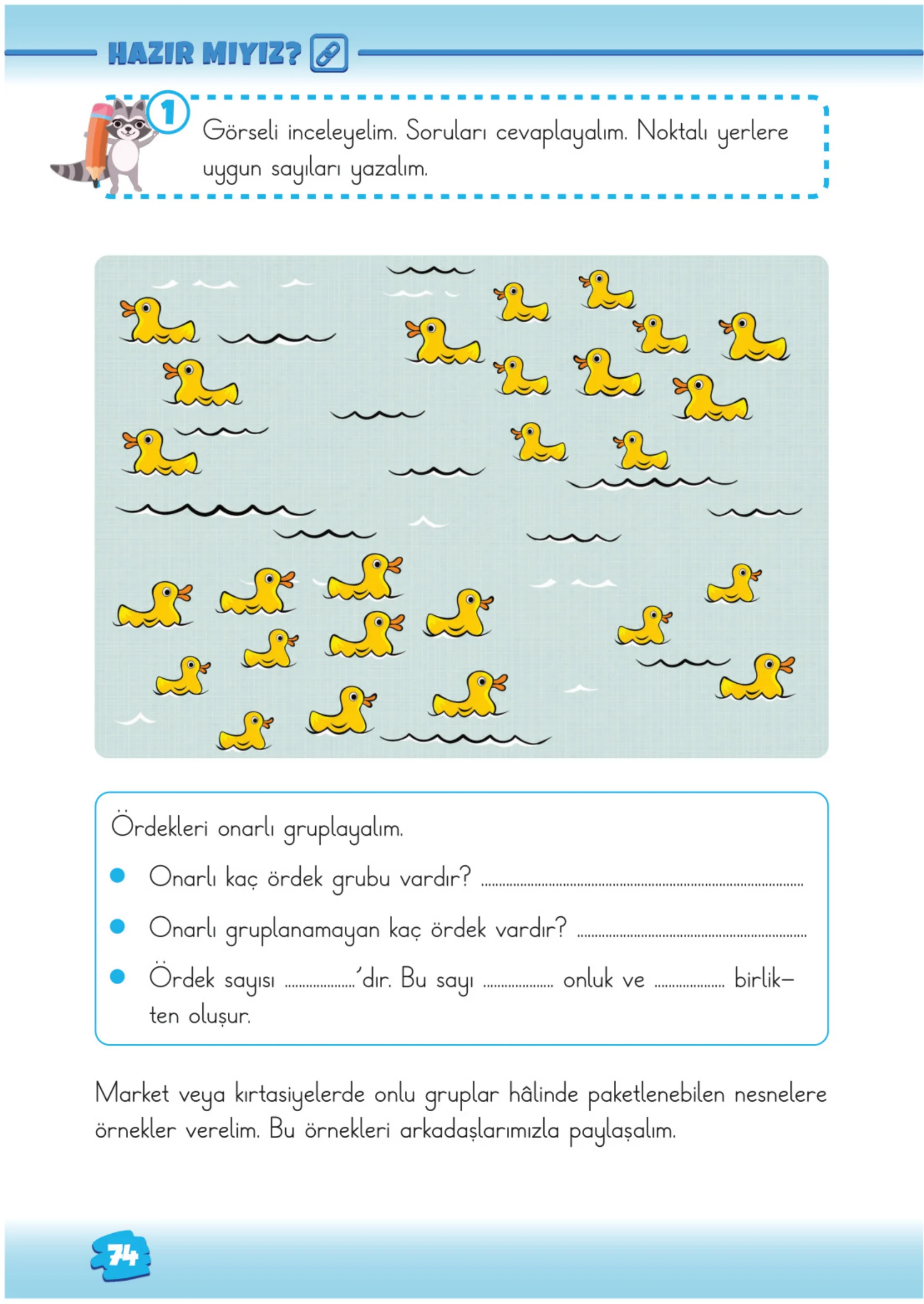 2. Sınıf Matematik Ders Kitabı Cevapları Meb Yayınları 1. Kitap Sayfa 74