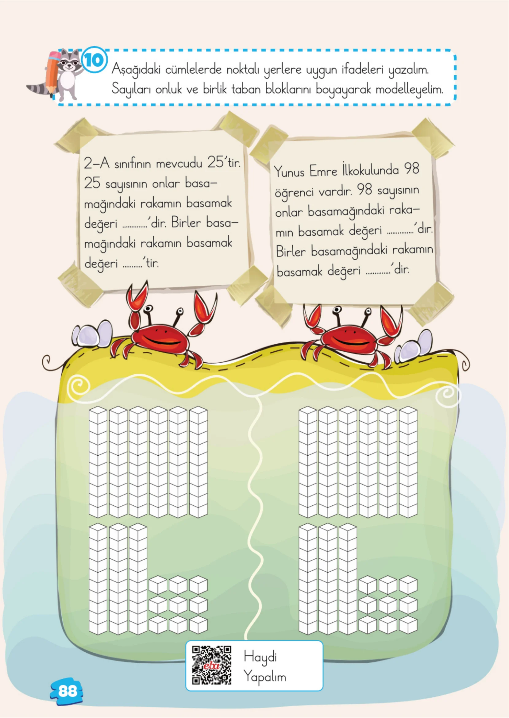 2. Sınıf Matematik Ders Kitabı Cevapları Meb Yayınları 1. Kitap Sayfa 88