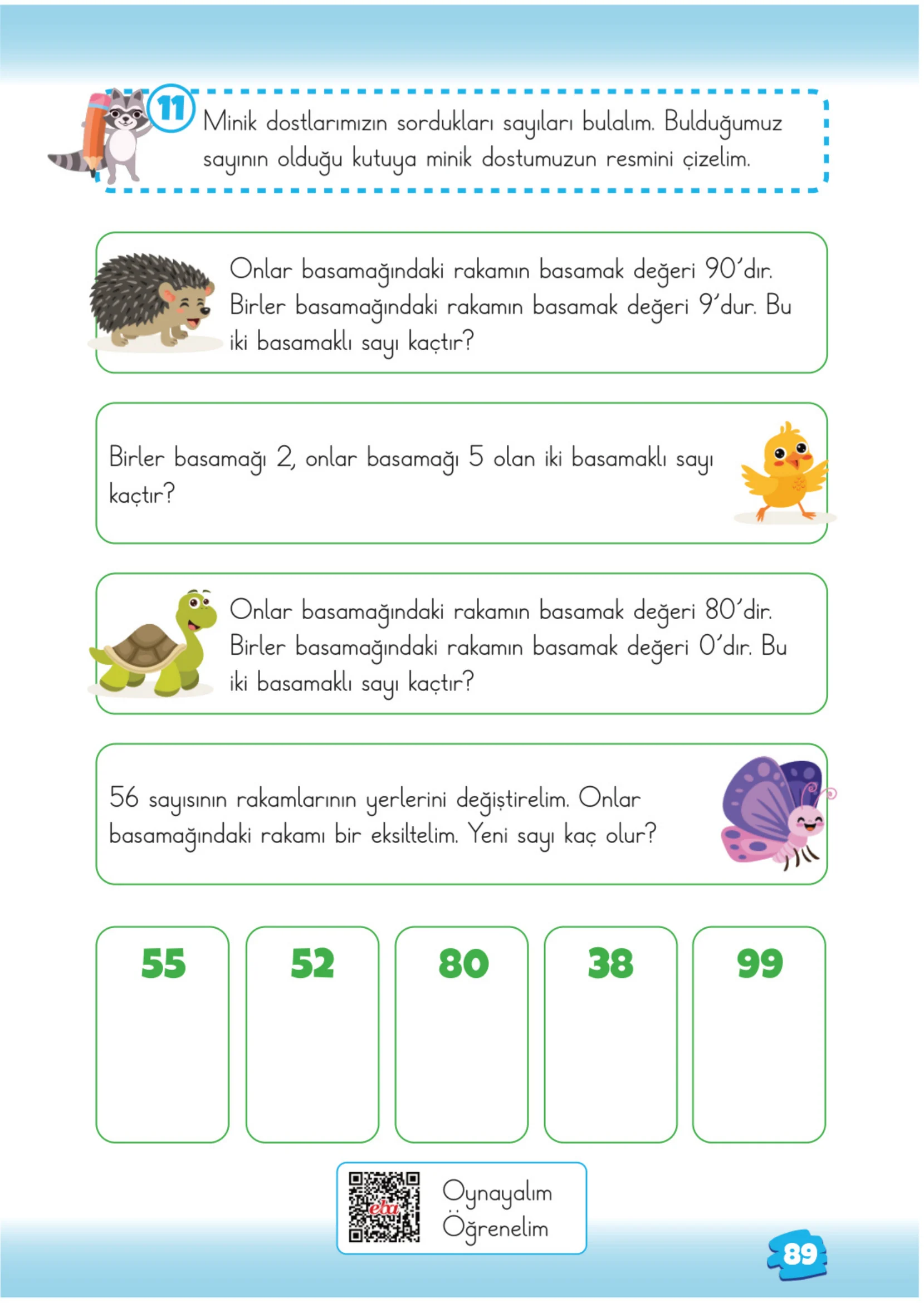 2. Sınıf Matematik Ders Kitabı Cevapları Meb Yayınları 1. Kitap Sayfa 89