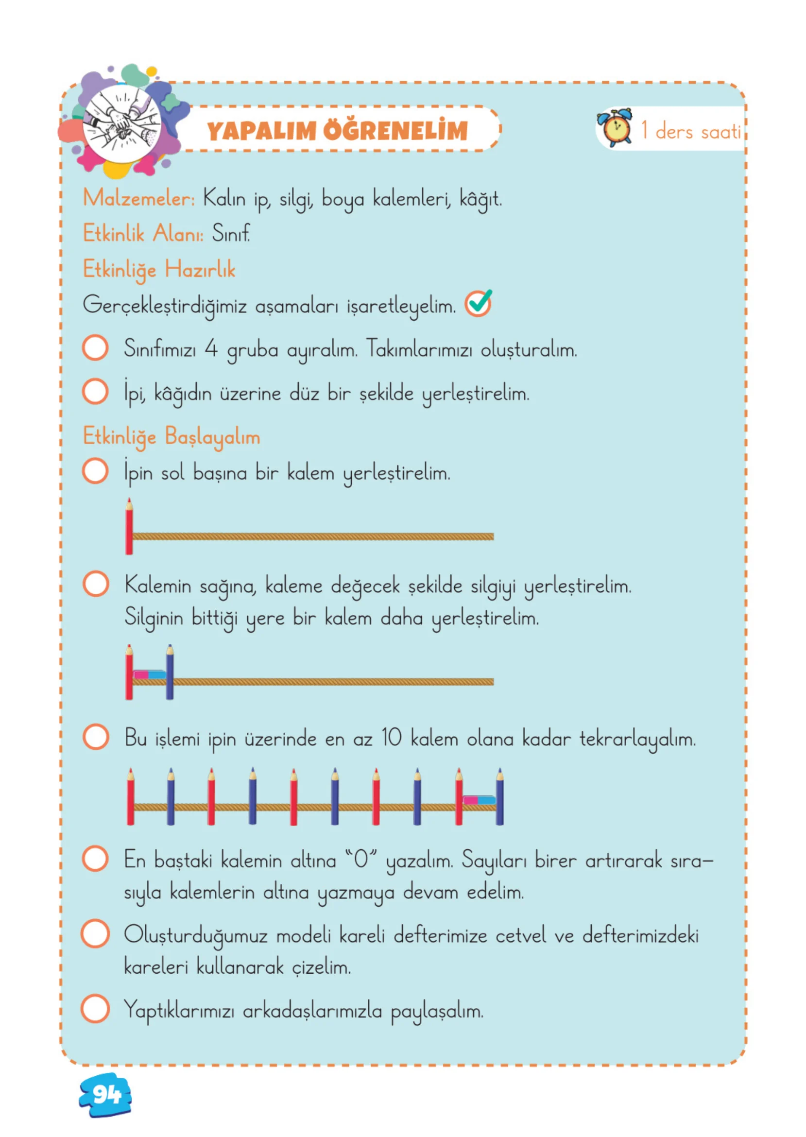 2. Sınıf Matematik Ders Kitabı Cevapları Meb Yayınları 1. Kitap Sayfa 94