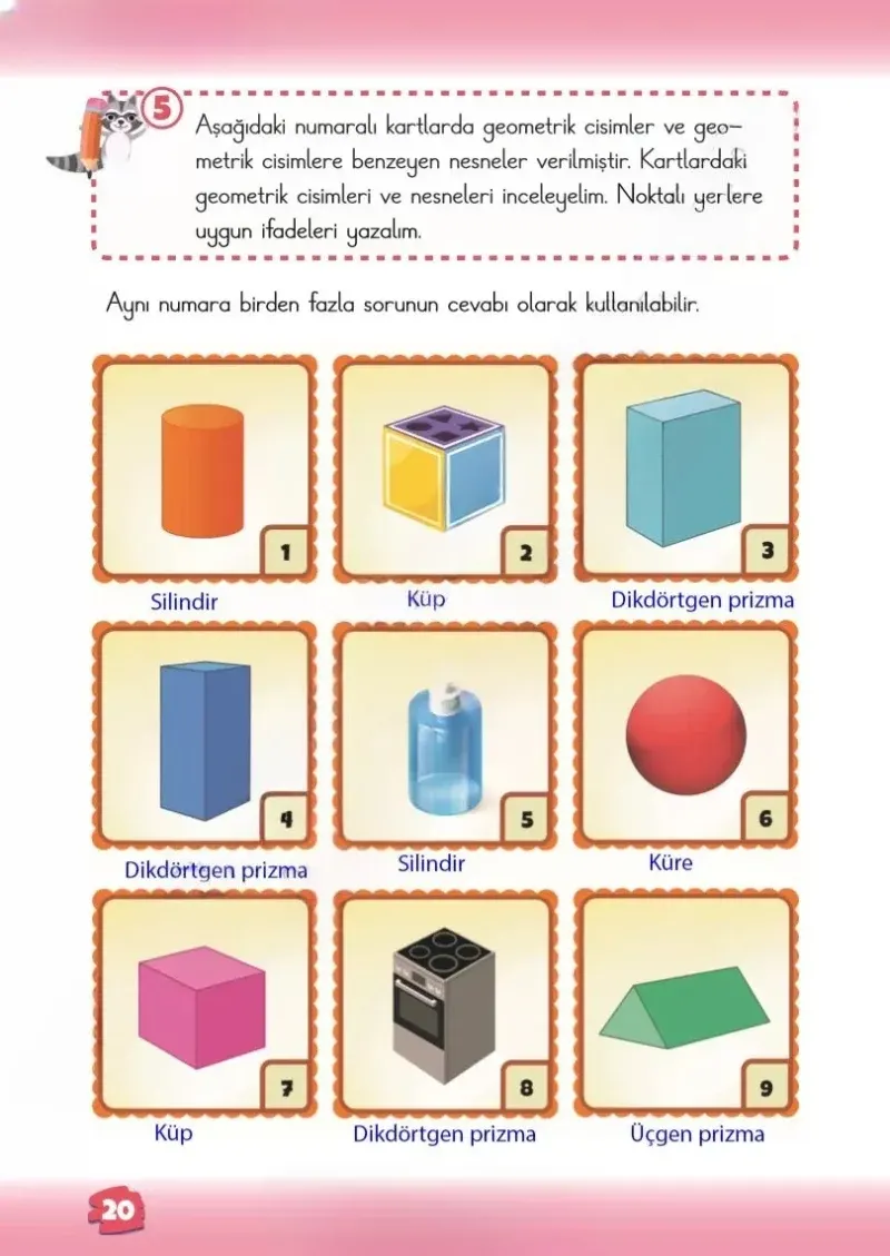 2. Sınıf Matematik Ders Kitabı Cevapları Meb Yayınları 1.Kitap Sayfa 20 Çözüm Görseli