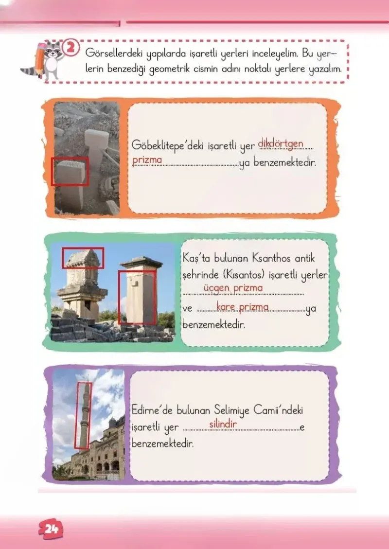 2. Sınıf Matematik Ders Kitabı Cevapları Meb Yayınları 1.Kitap Sayfa 24 Çözüm Görseli