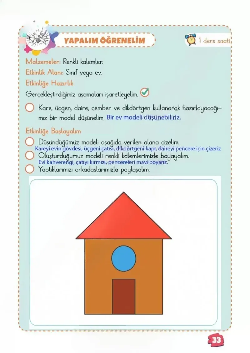 2. Sınıf Matematik Ders Kitabı Cevapları Meb Yayınları 1.Kitap Sayfa 33 Çözüm Görseli