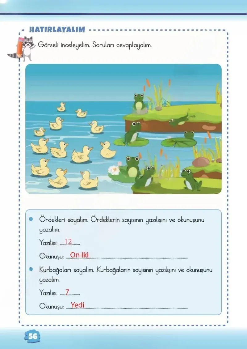 2. Sınıf Matematik Ders Kitabı Cevapları Meb Yayınları 1.Kitap Sayfa 56 Çözüm Görseli