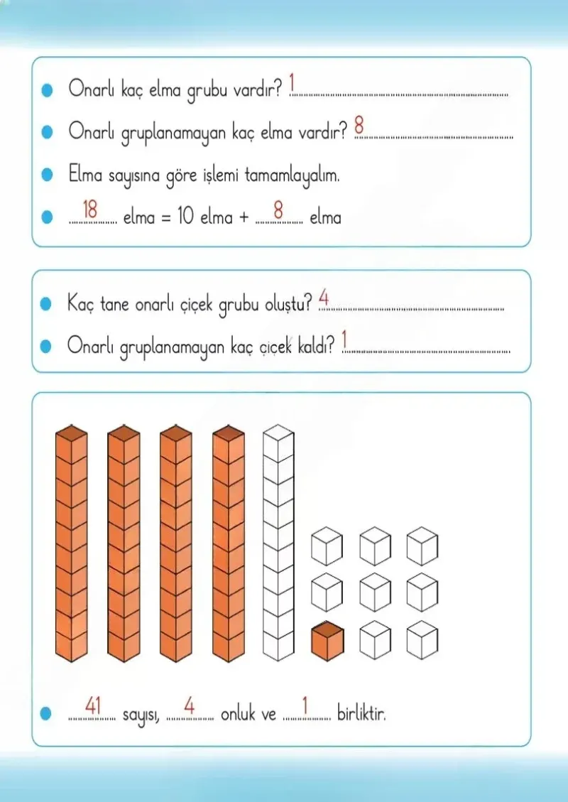 2. Sınıf Matematik Ders Kitabı Cevapları Meb Yayınları 1.Kitap Sayfa 77 Çözüm Görseli