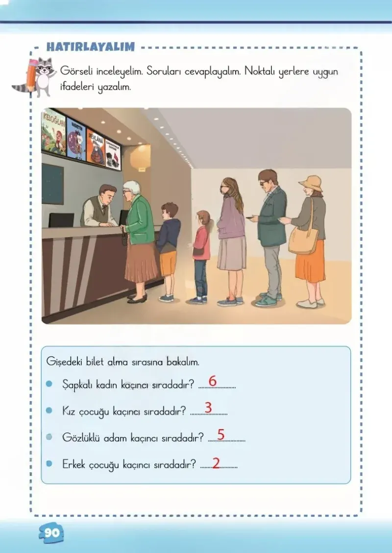 2. Sınıf Matematik Ders Kitabı Cevapları Meb Yayınları 1.Kitap Sayfa 90 Çözüm Görseli