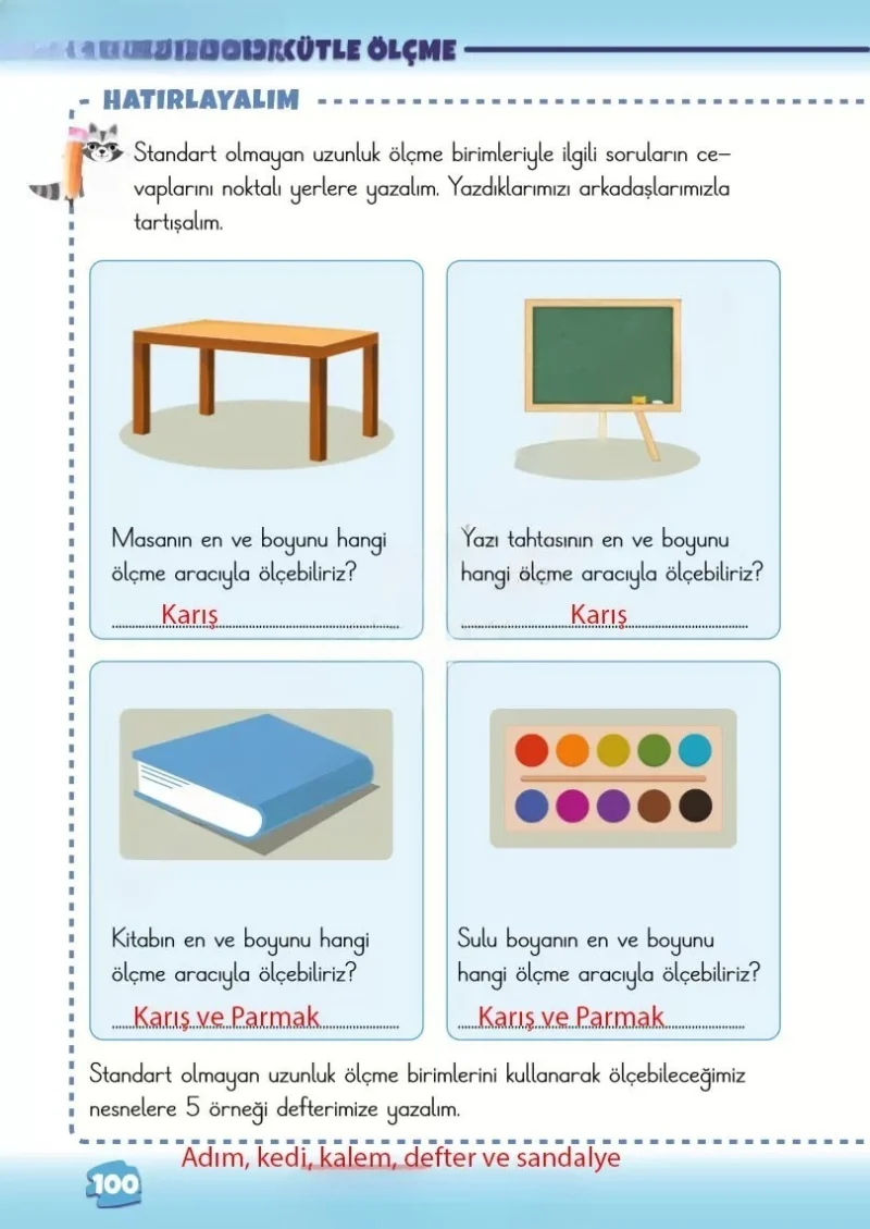 2. Sınıf Matematik Ders Kitabı Cevapları Meb Yayınları 2. Kitap Sayfa 100 Çözüm Görseli
