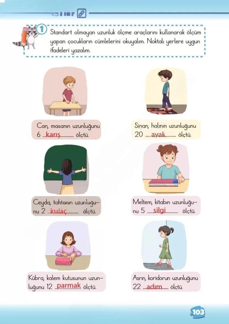 2. Sınıf Matematik Ders Kitabı Cevapları Meb Yayınları 2. Kitap Sayfa 103 Çözüm Görseli