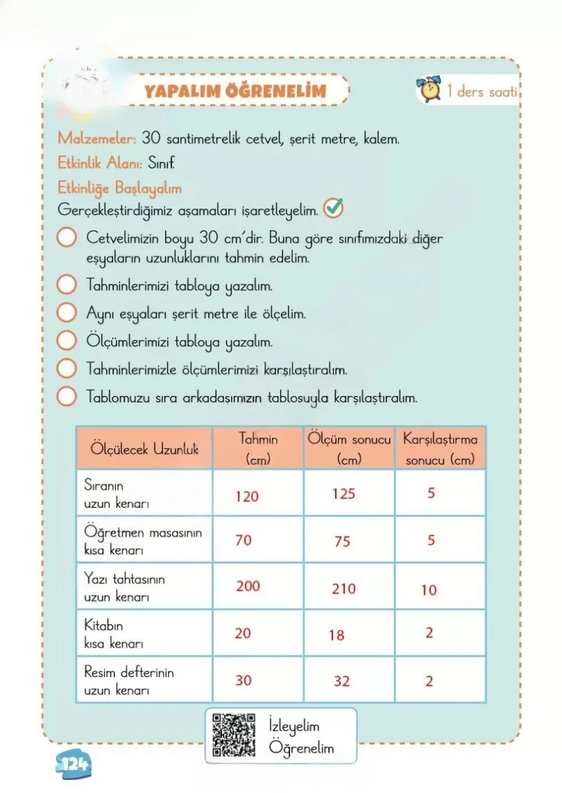 2. Sınıf Matematik Ders Kitabı Cevapları Meb Yayınları 2. Kitap Sayfa 124 Çözüm Görseli