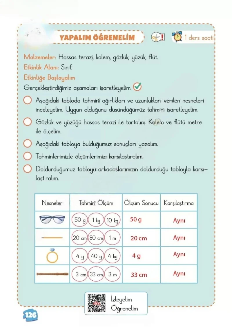 2. Sınıf Matematik Ders Kitabı Cevapları Meb Yayınları 2. Kitap Sayfa 126 Çözüm Görseli
