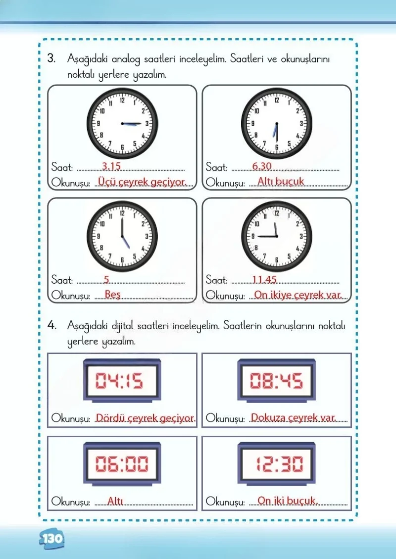 2. Sınıf Matematik Ders Kitabı Cevapları Meb Yayınları 2. Kitap Sayfa 130 Çözüm Görseli