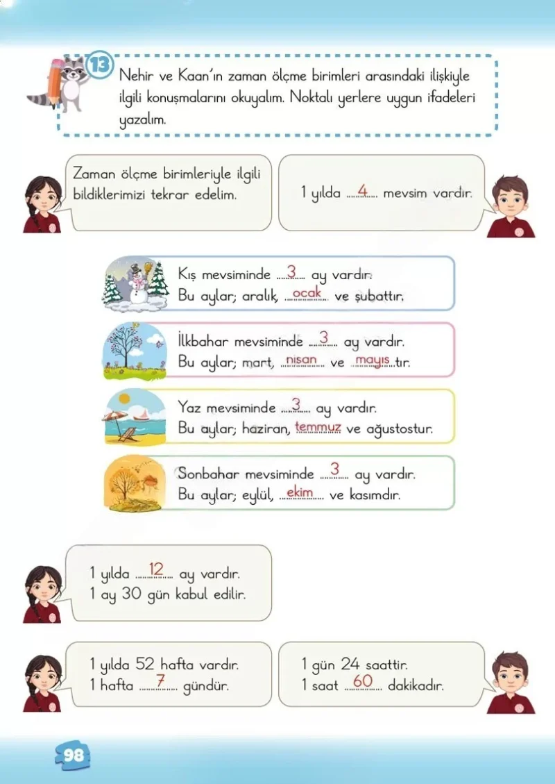 2. Sınıf Matematik Ders Kitabı Cevapları Meb Yayınları 2. Kitap Sayfa 98 Çözüm Görseli